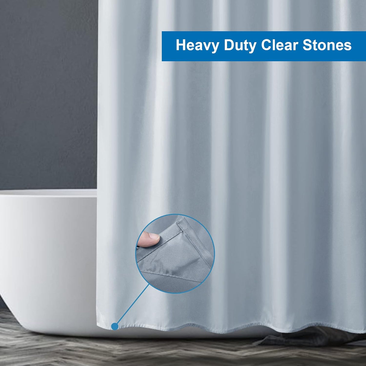 120G Shower Curtain Liner Grey