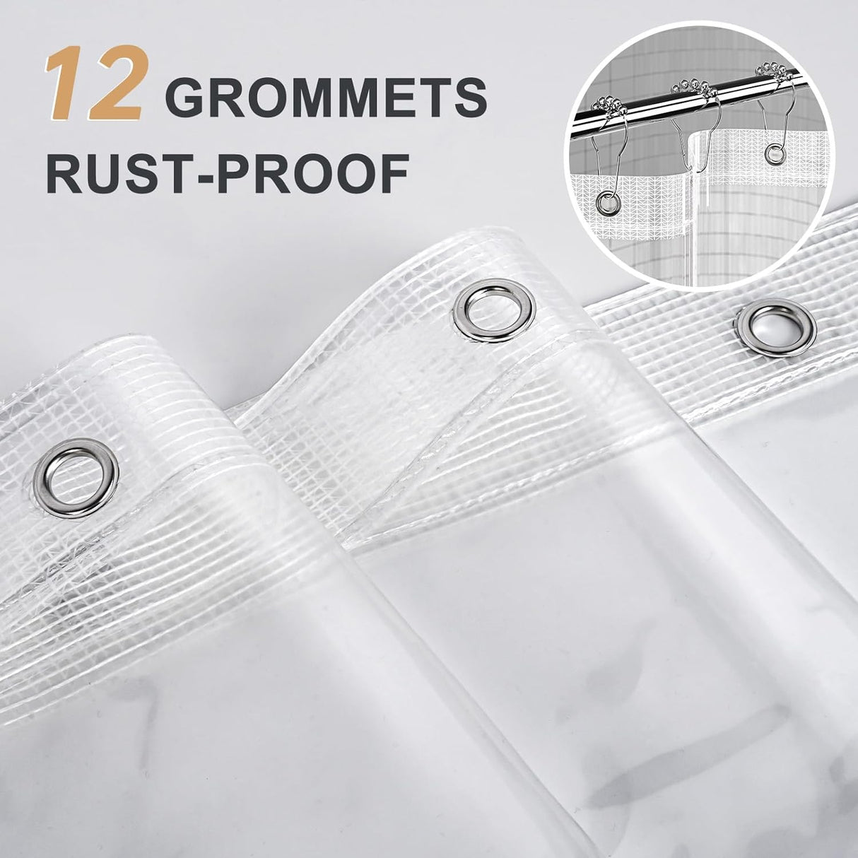 12G Thickest Shower Curtain Liner