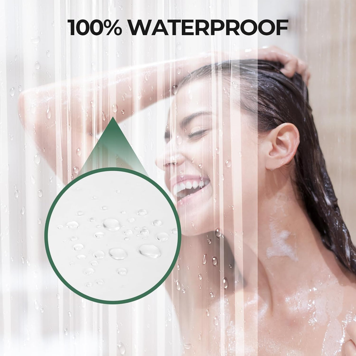 2 Pack 3G Shower Curtain Liners