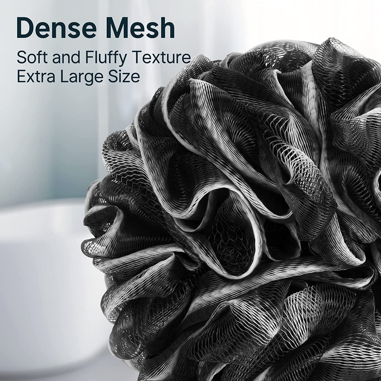 3-Pack Shower Loofah Bath Sponge