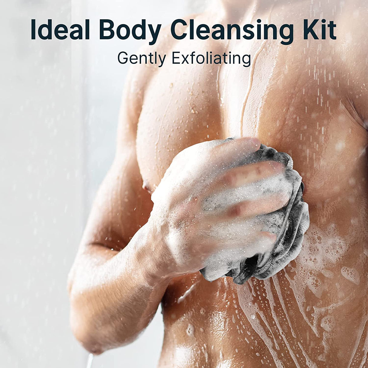 3-Pack Shower Loofah Bath Sponge