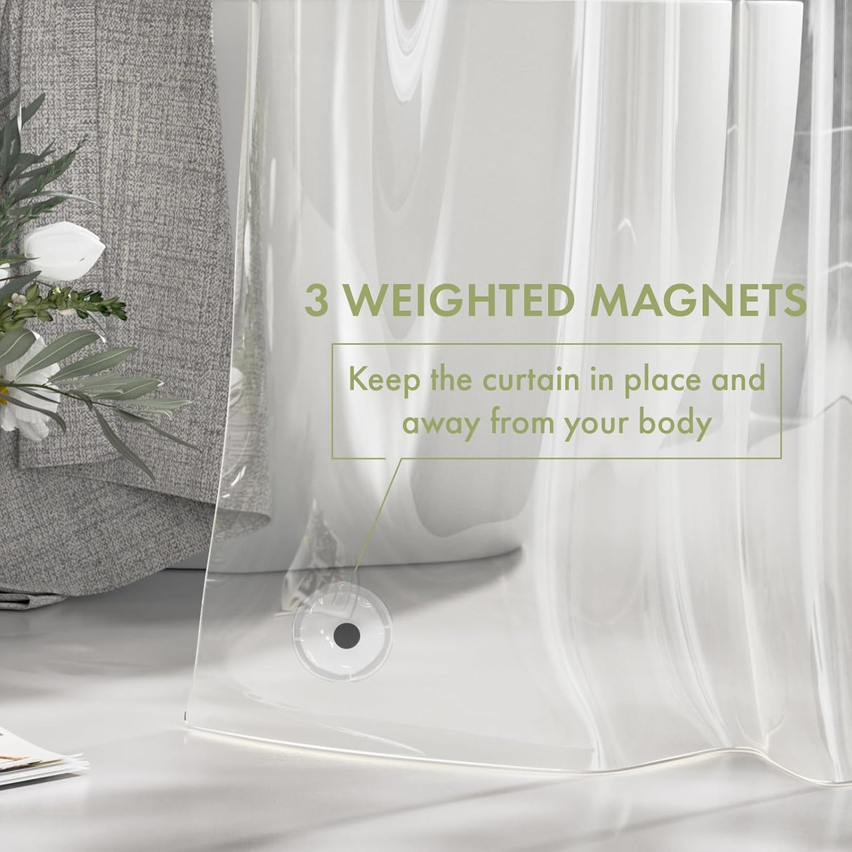 3G Lightweight Shower Curtain Liner