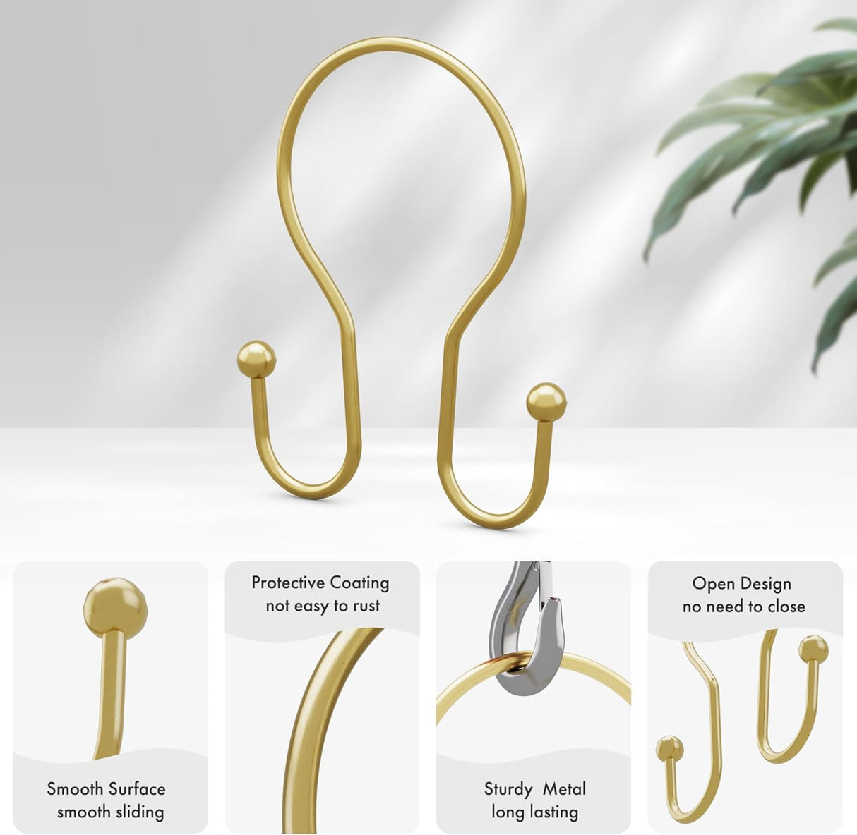 Anti-Drop Hooks Gold