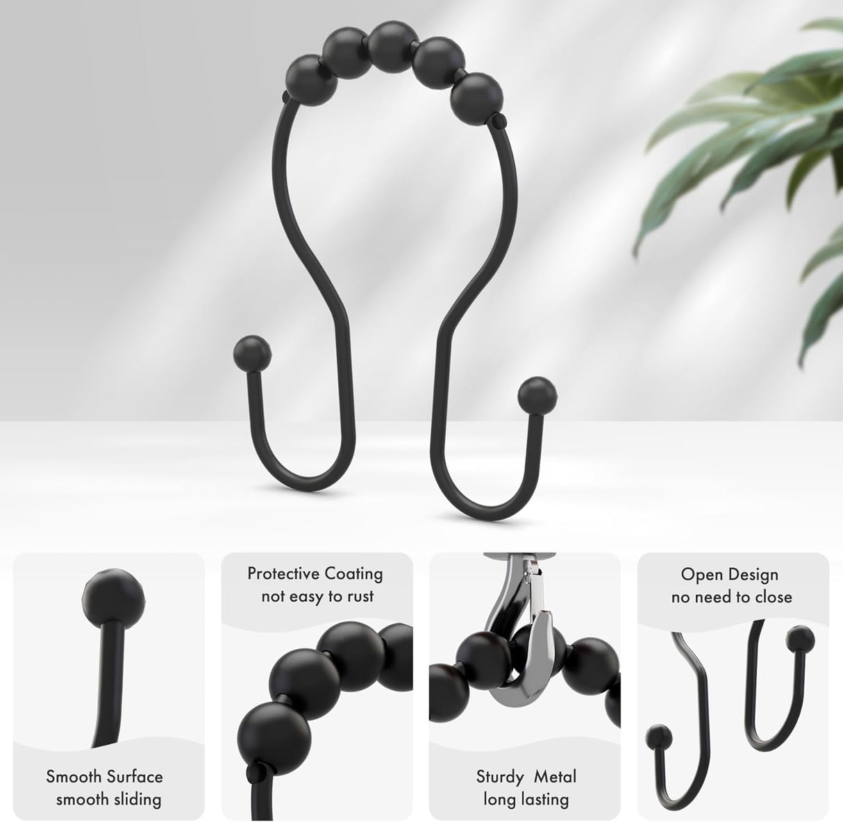 Anti-Drop Hooks with Rollers