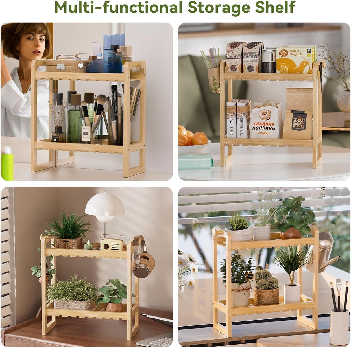 Bamboo Over The Toilet Storage Rack