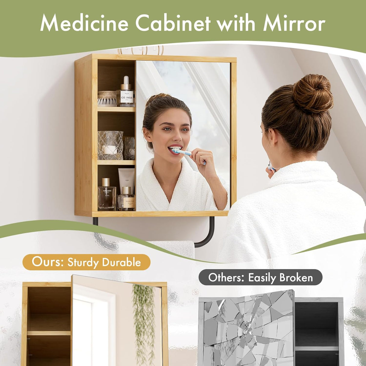 Bathroom Medicine Cabinet with Mirror