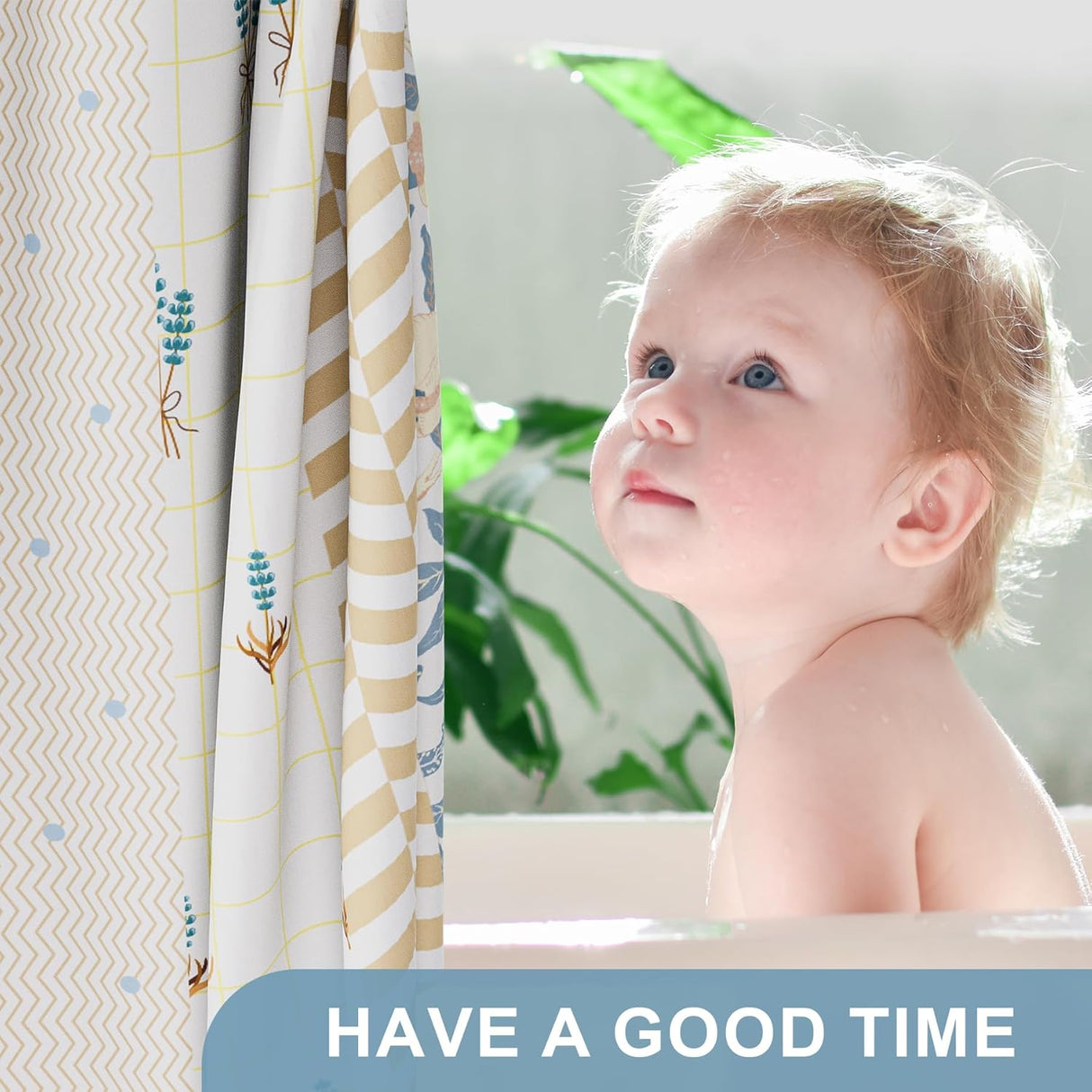 Blossom Serenity Shower Curtain with Rings