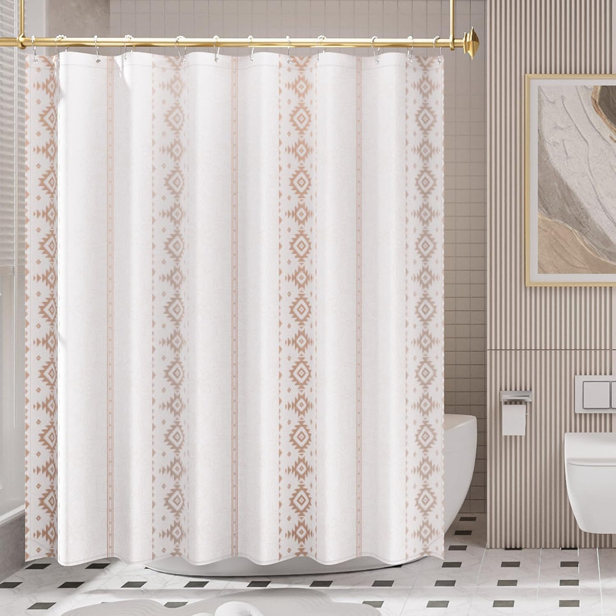 Boho Haven Shower Curtain with Rings