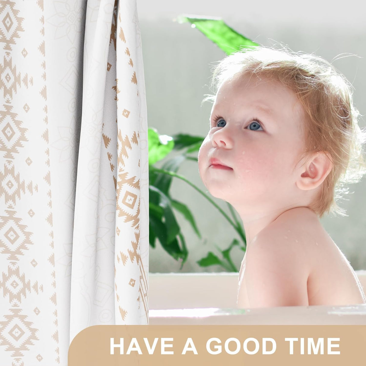 Boho Haven Shower Curtain with Rings