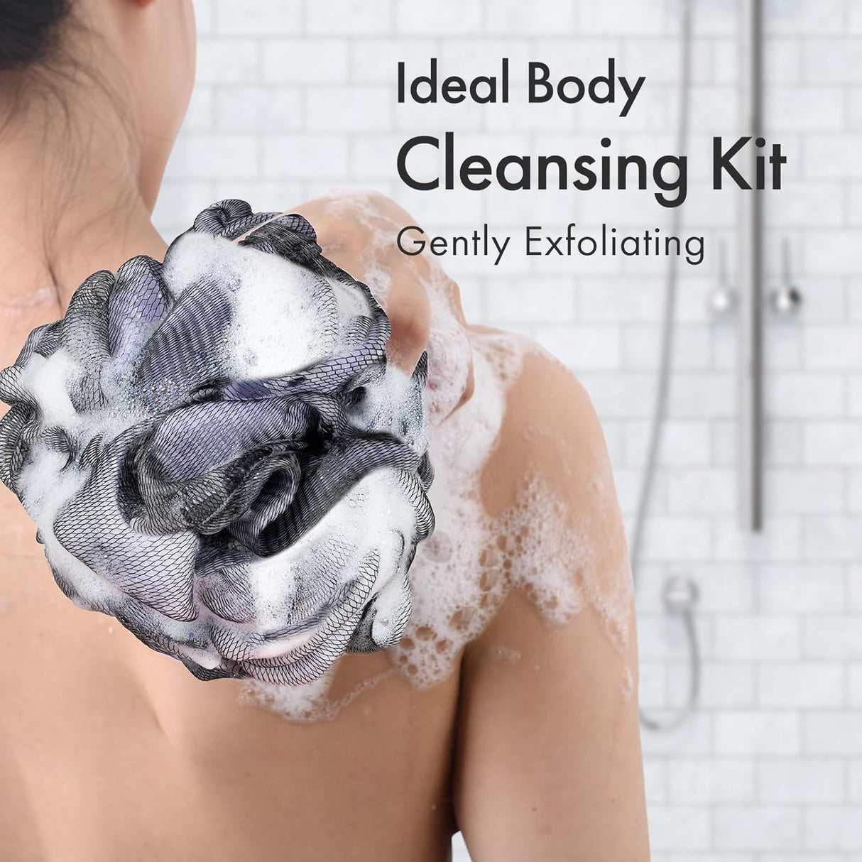 Charcoal Shower Loofah Bath Sponge