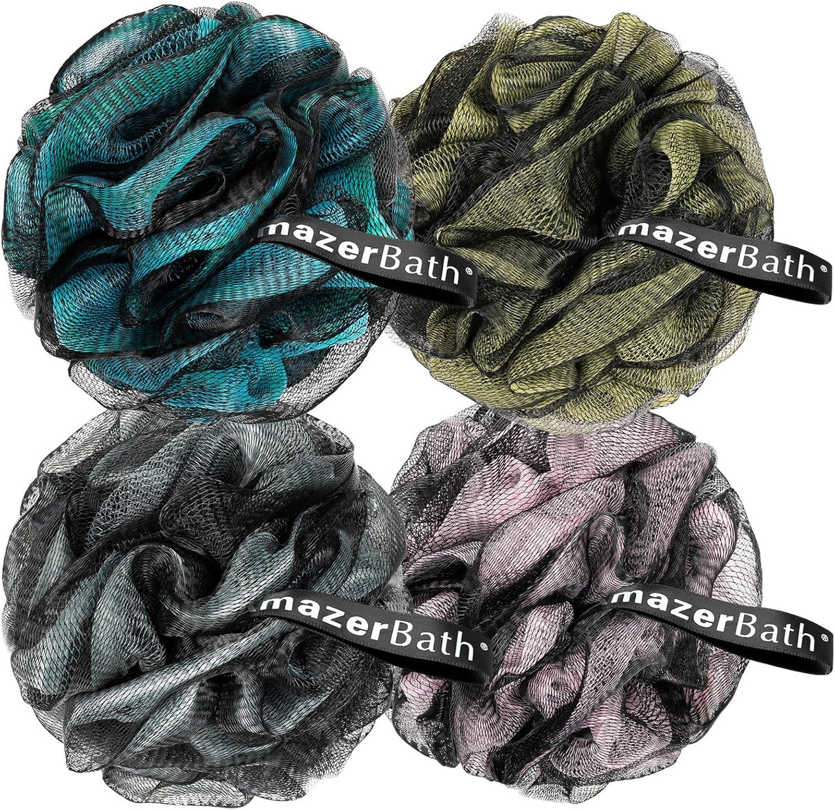 Charcoal Shower Loofah Bath Sponge