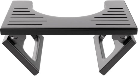 Black squat stool on a white background