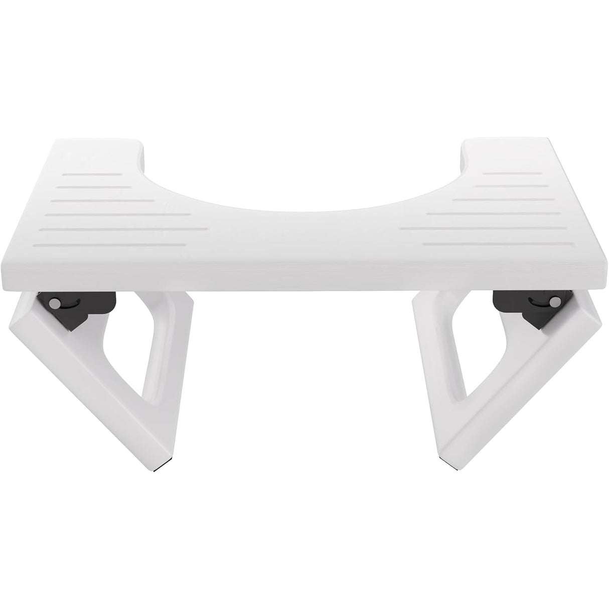 White folding stool on a white background
