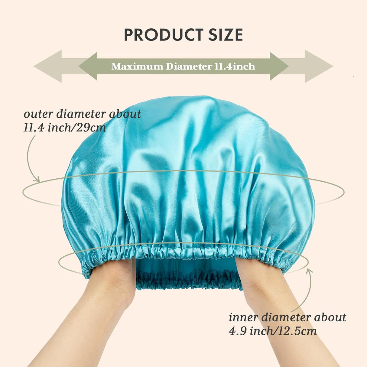 AmazerBath EVA Bath Shower Caps, WM