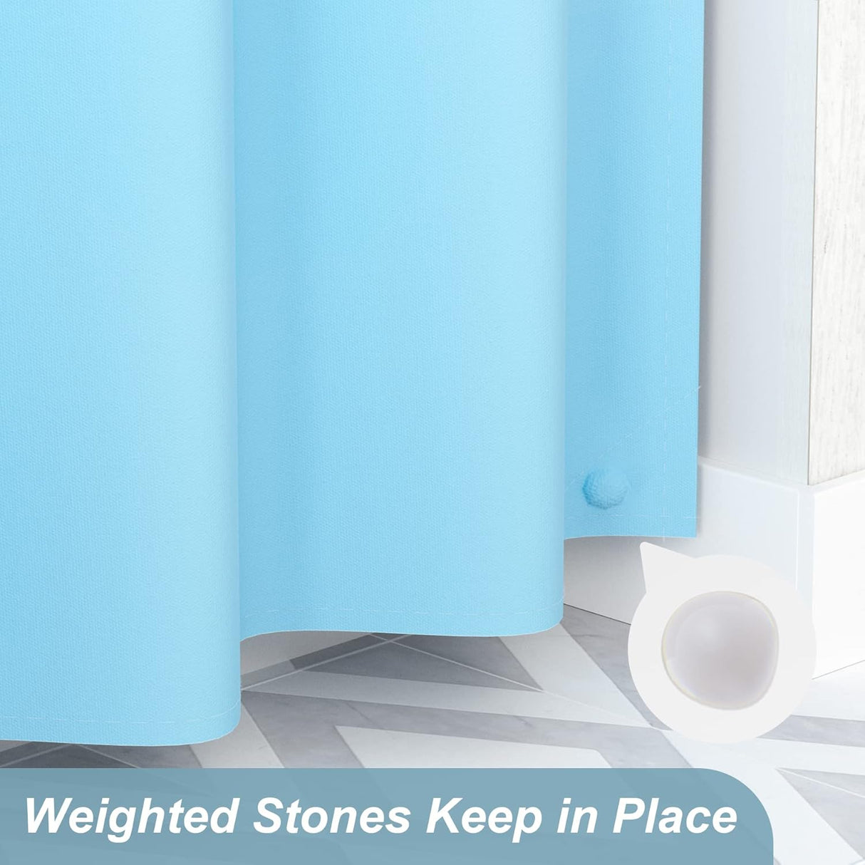 Fish Shower Curtain with Rings