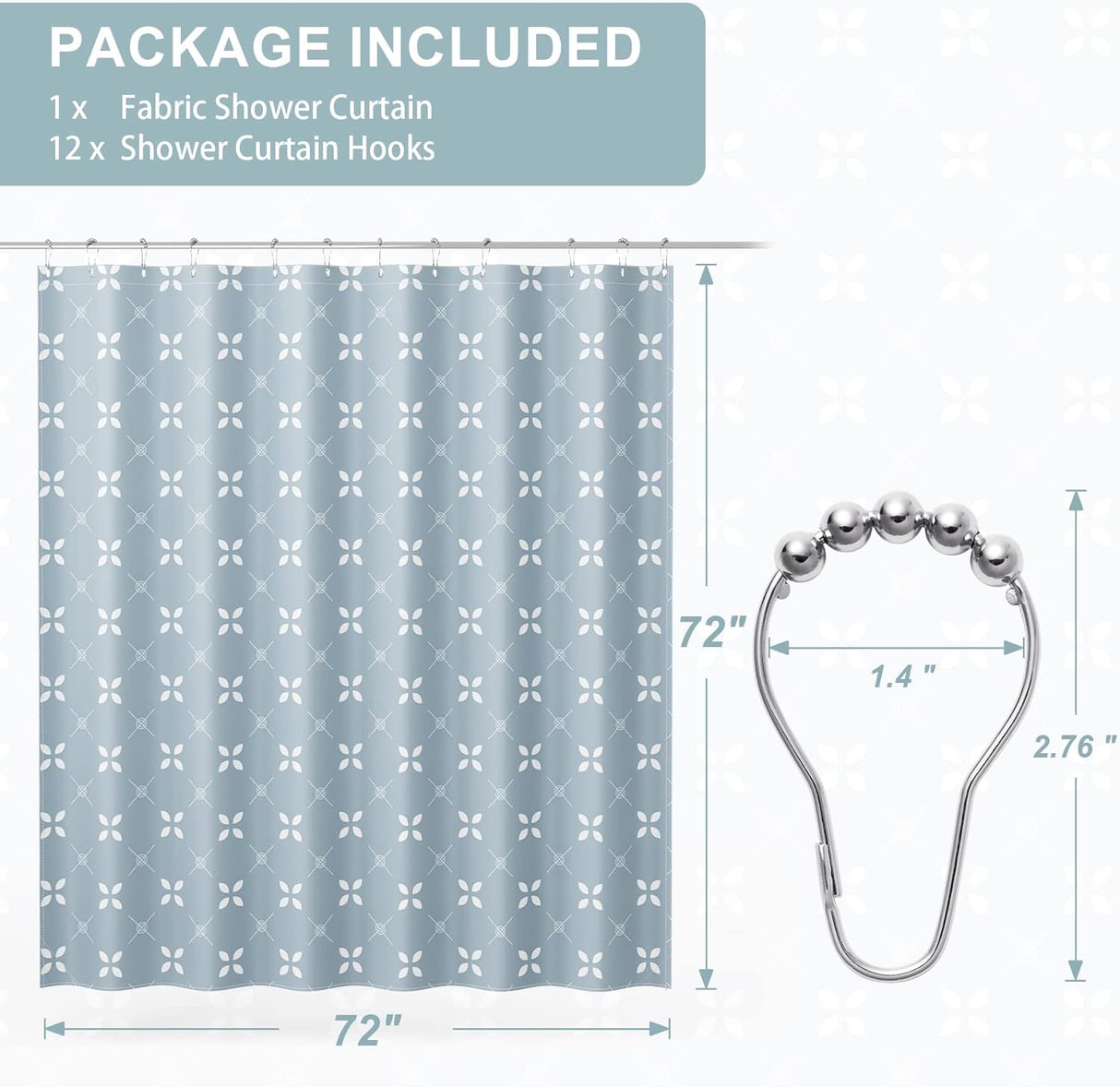 Lucky Clover Shower Curtain