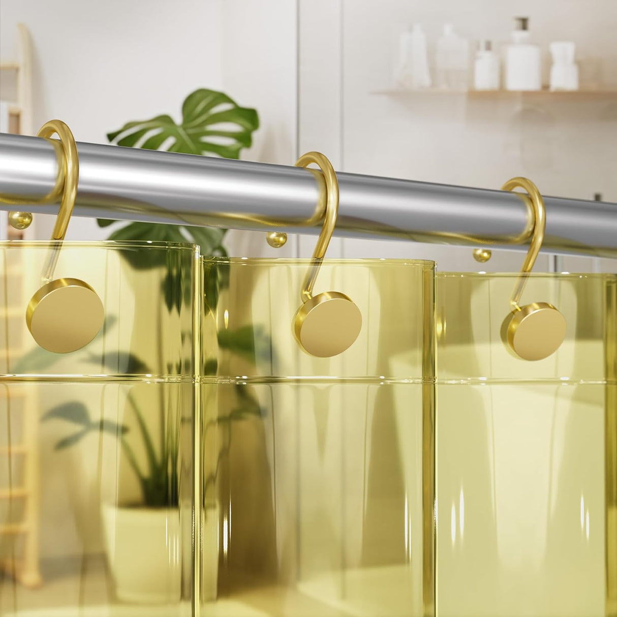 Modern Round Design Shower Curtain Hooks