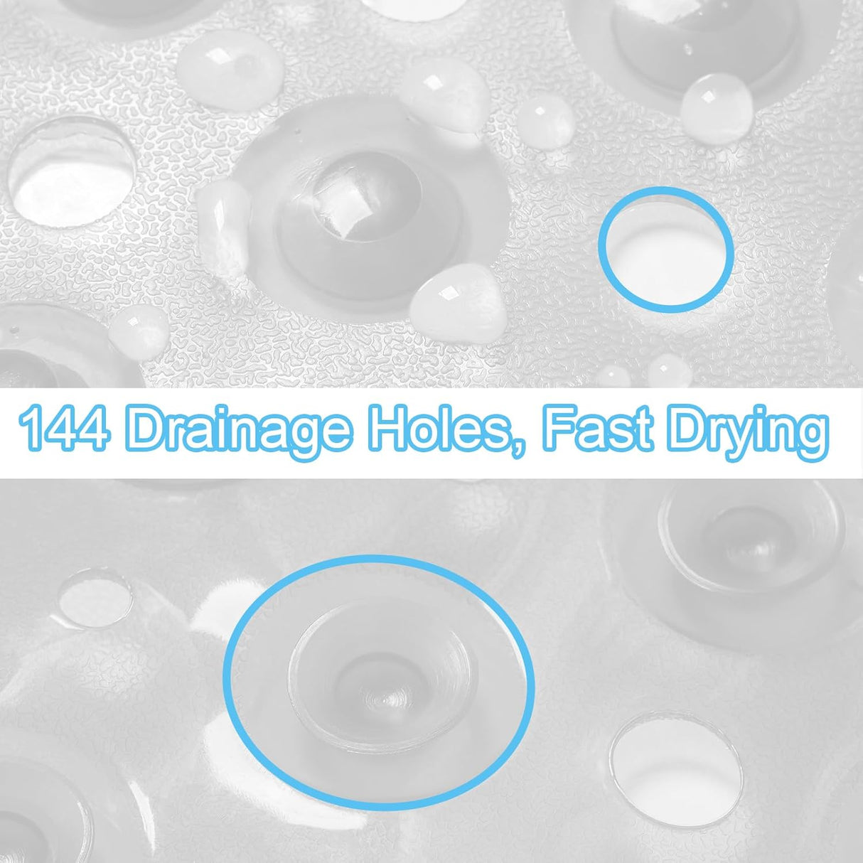 Non Slip Bathtub Mat 21x21Inches