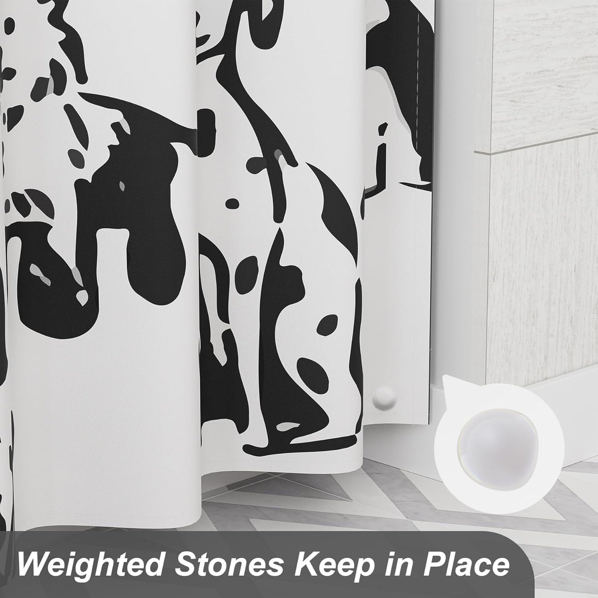 Puppy Shower Curtain with Rings