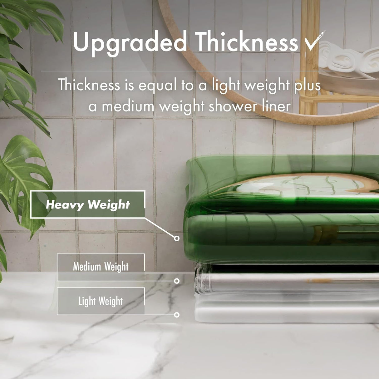 Rainbow Flip Shower Curtain Liner