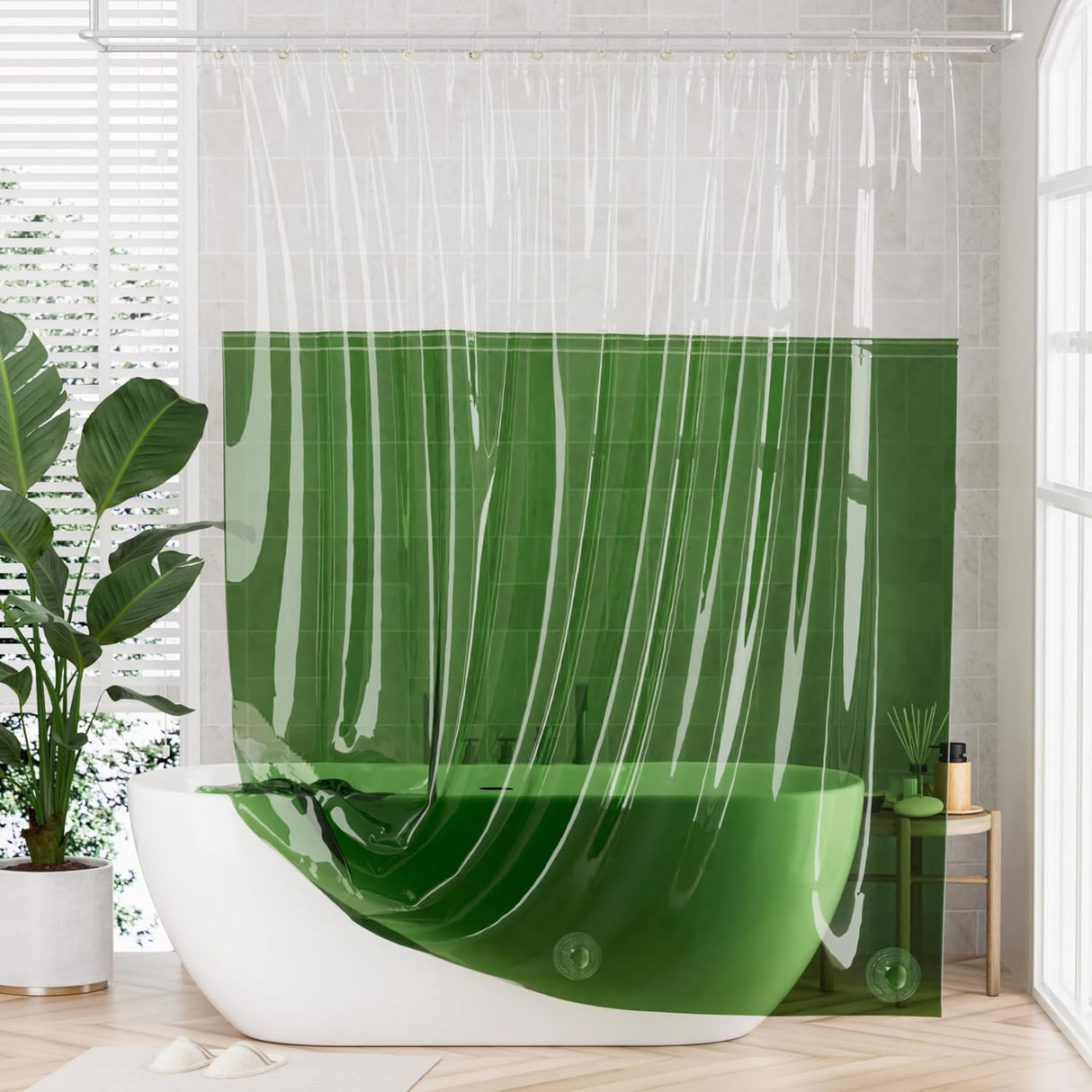 Rainbow Flip Shower Curtain Liner