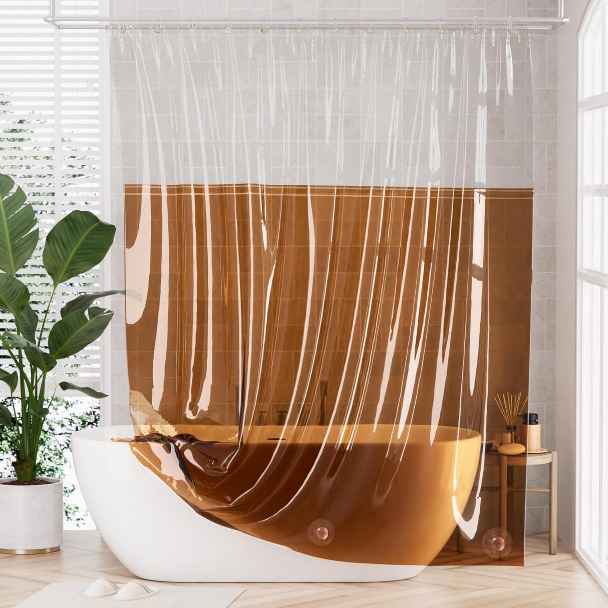 Rainbow Flip Shower Curtain Liner