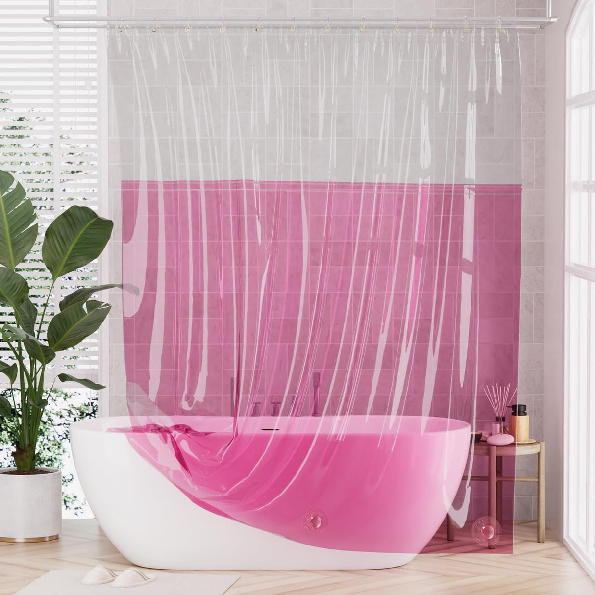 Rainbow Flip Shower Curtain Liner