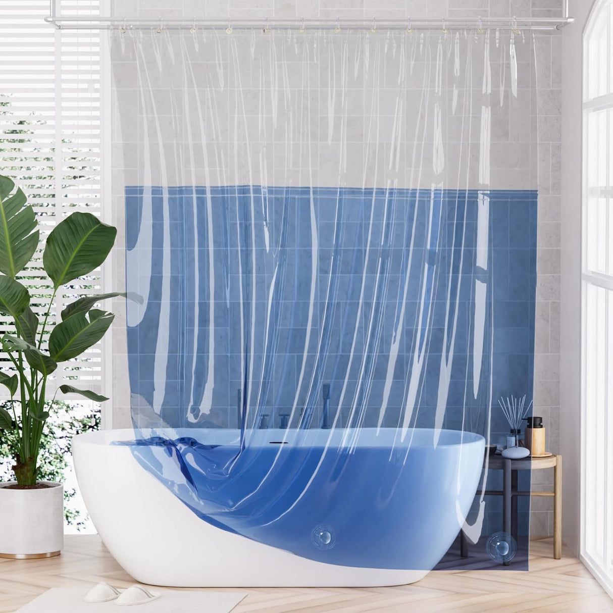 Rainbow Flip Shower Curtain Liner