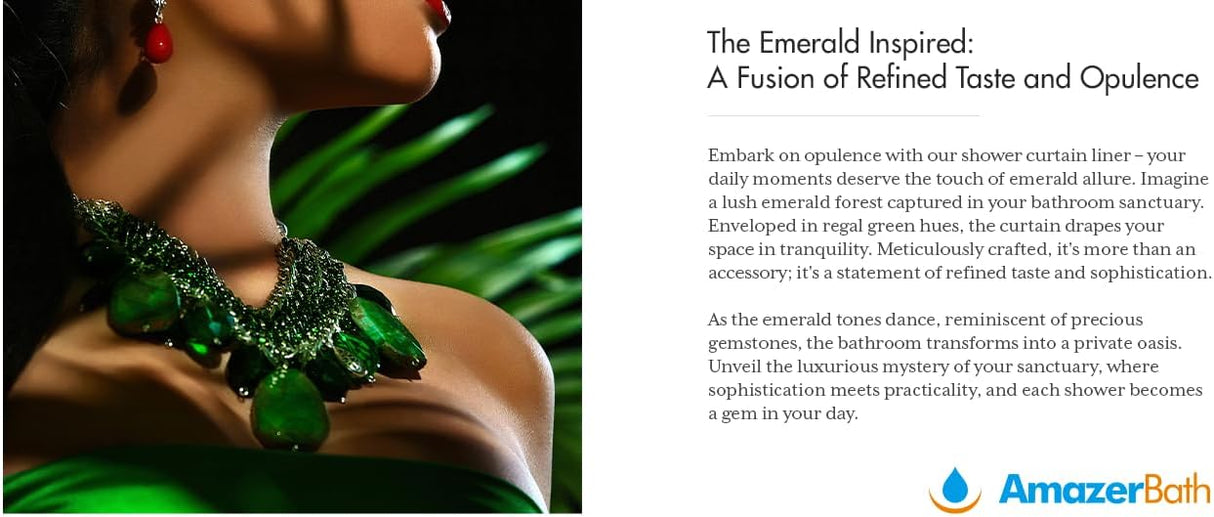 AmazerBath 100% EVA No Hook Shower Curtain Liner, 8G Heavy Duty