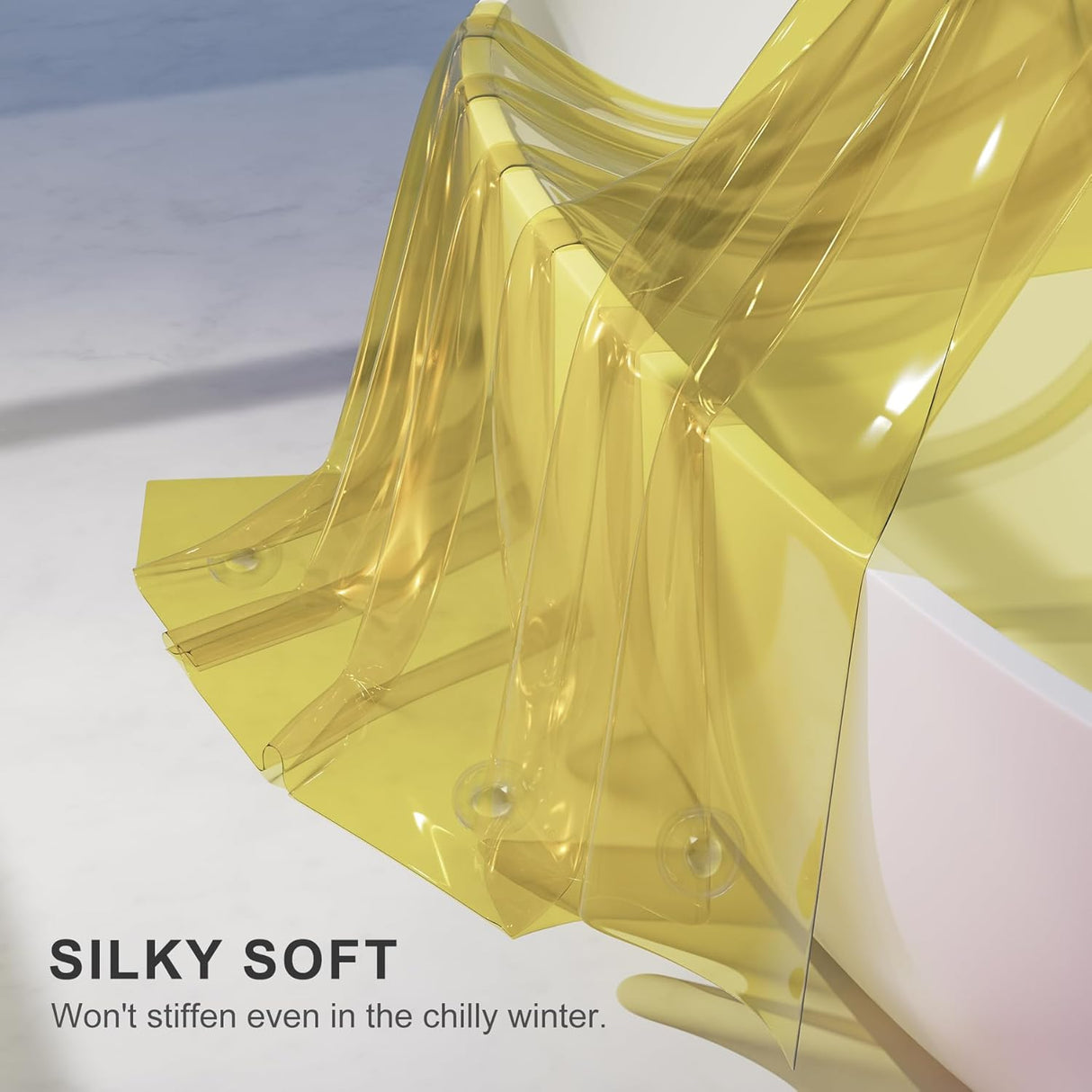 AmazerBath 100% EVA Rainbow Shower Curtain Liner, 8G Heavy Duty