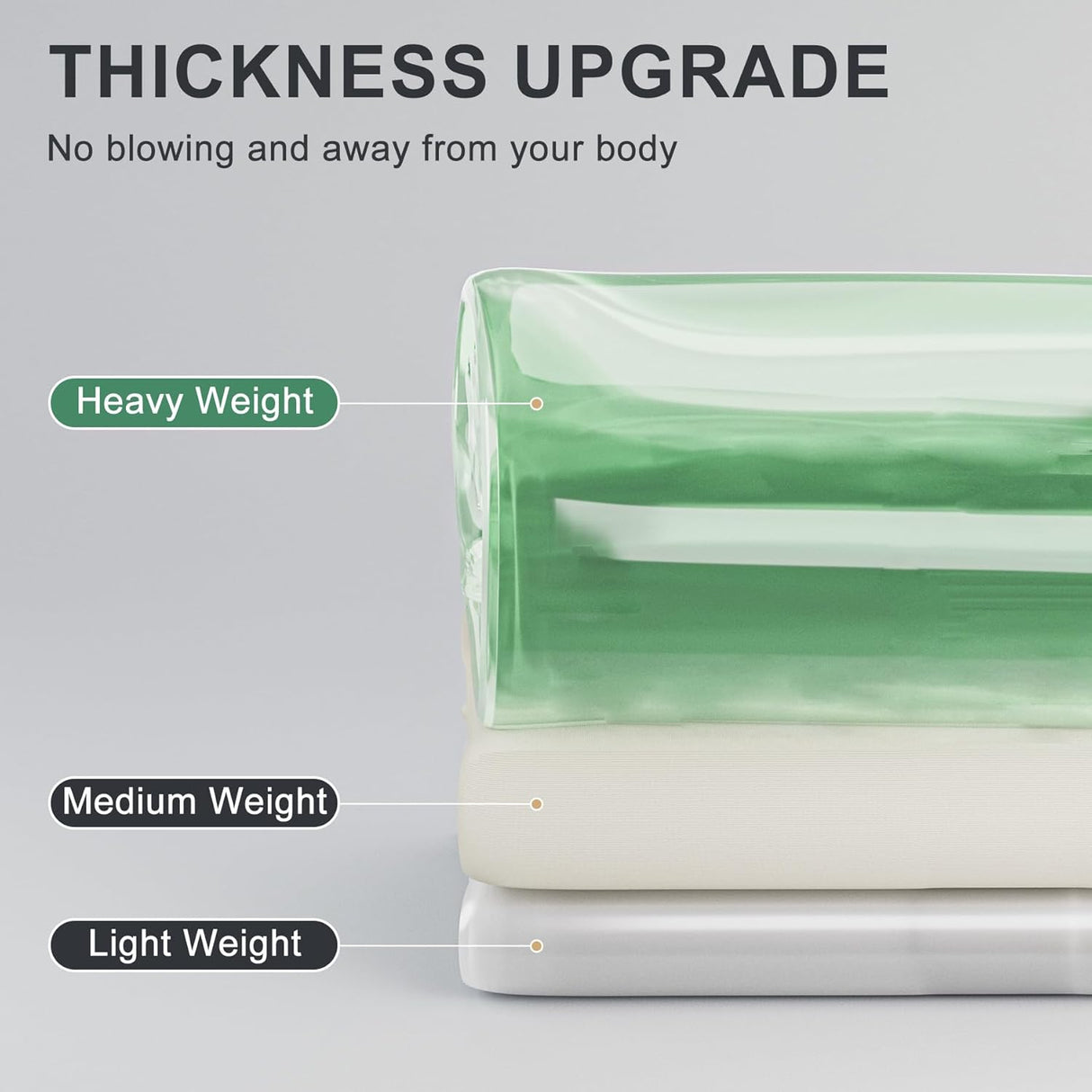 AmazerBath 100% EVA Rainbow Shower Curtain Liner, 8G Heavy Duty