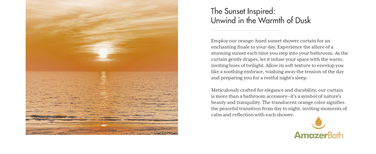 AmazerBath 100% EVA No Hook Shower Curtain Liner, 8G Heavy Duty