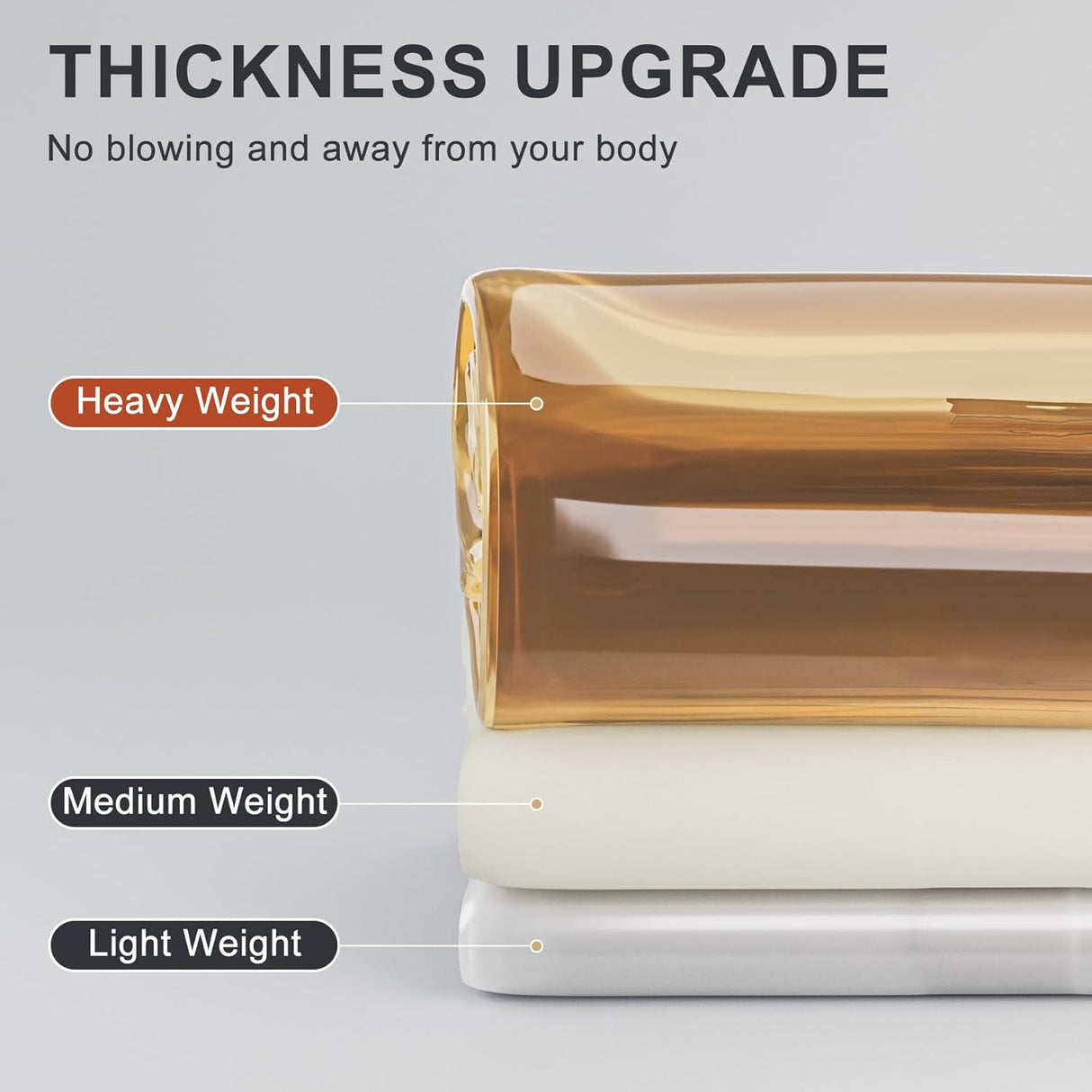 AmazerBath 100% EVA Rainbow Shower Curtain Liner, 8G Heavy Duty