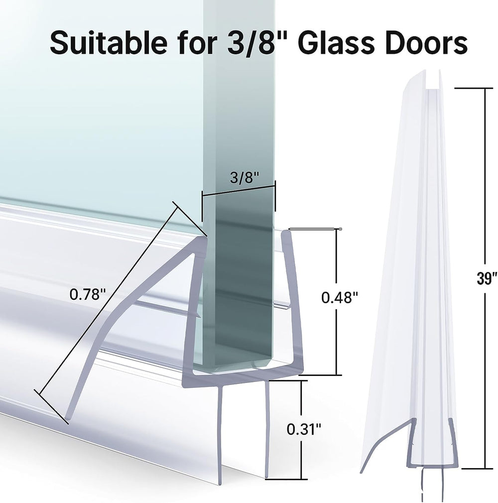 Shower Door Seals for 3/8