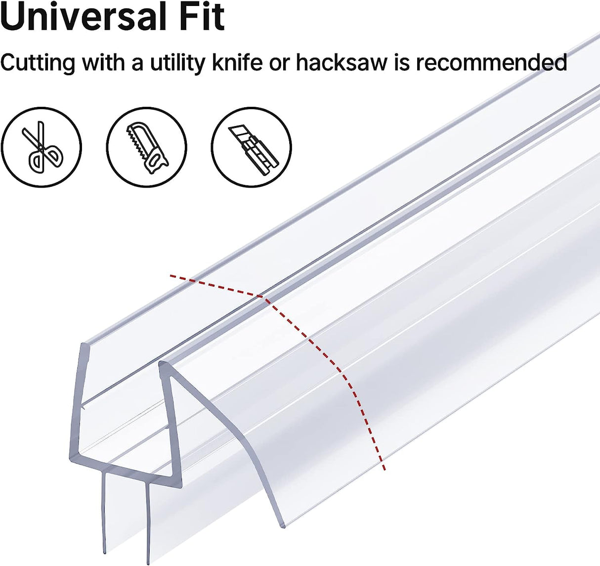 Shower Door Seals for 3/8 Inch