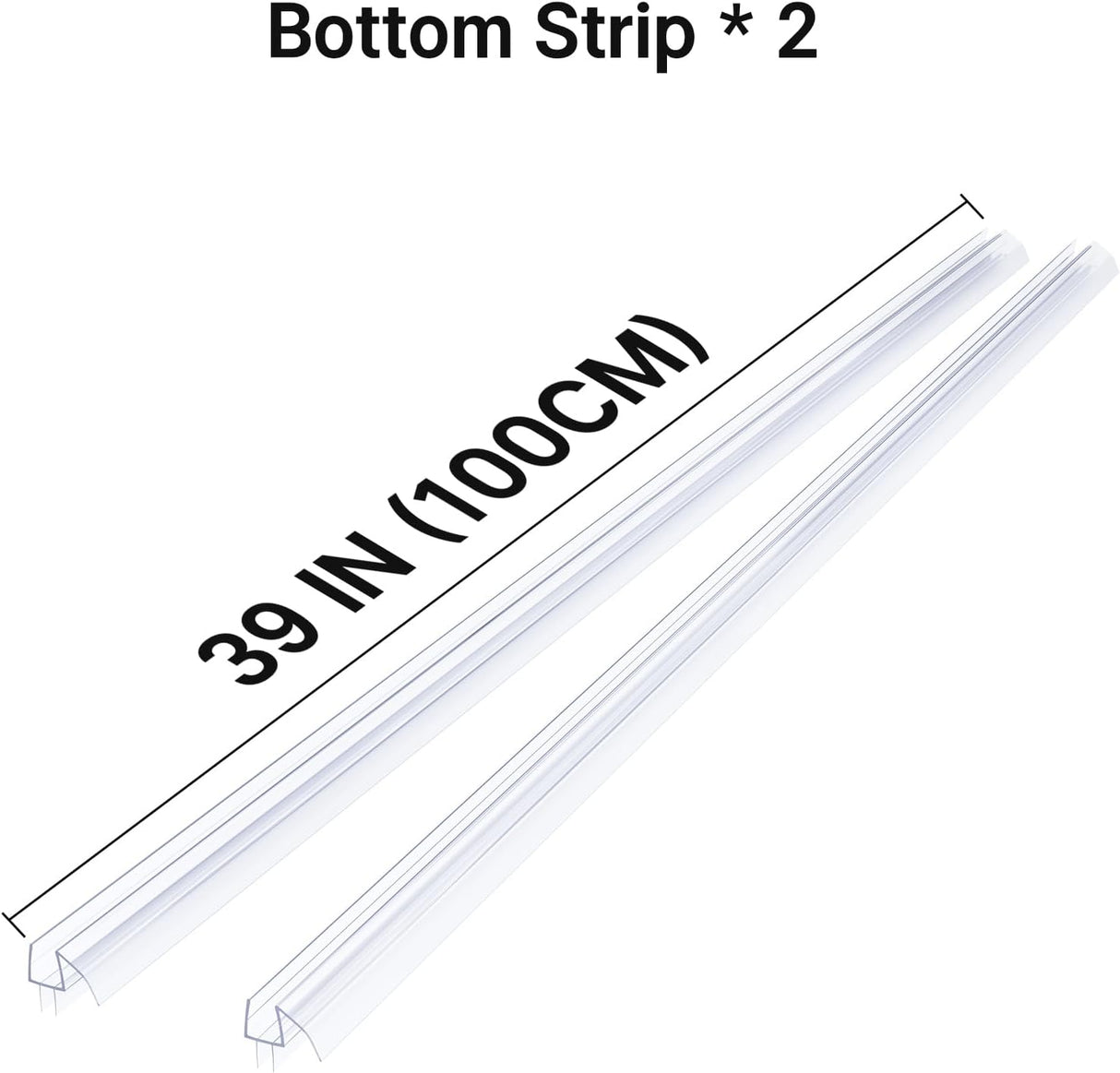 Shower Door Seals for 3/8 Inch