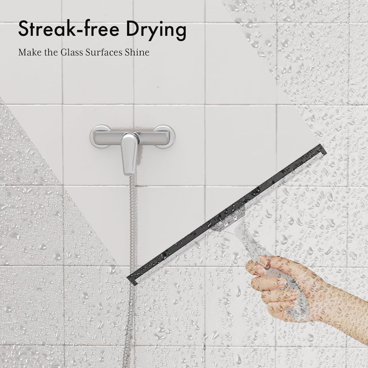 Squeegee with Hook & Suction