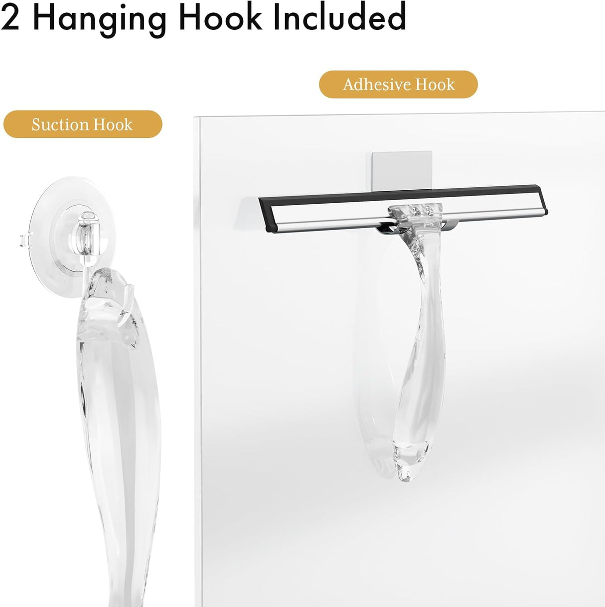 Squeegee with Hook & Suction