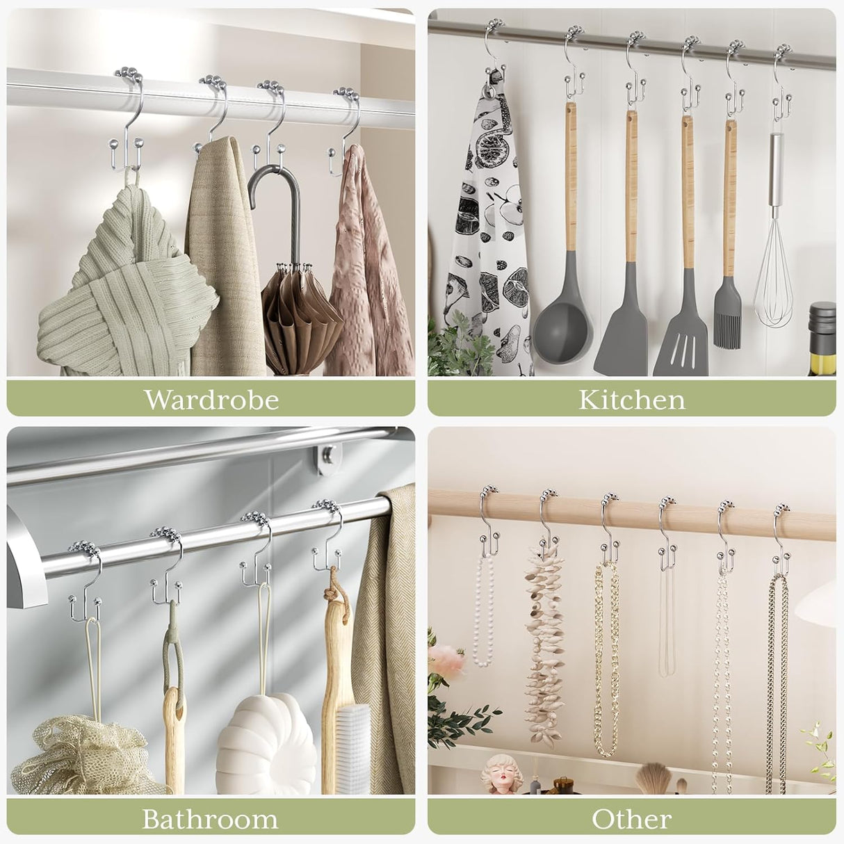 Stainless_Steel_Shower_Curtain_Hooks_Polished Chrome