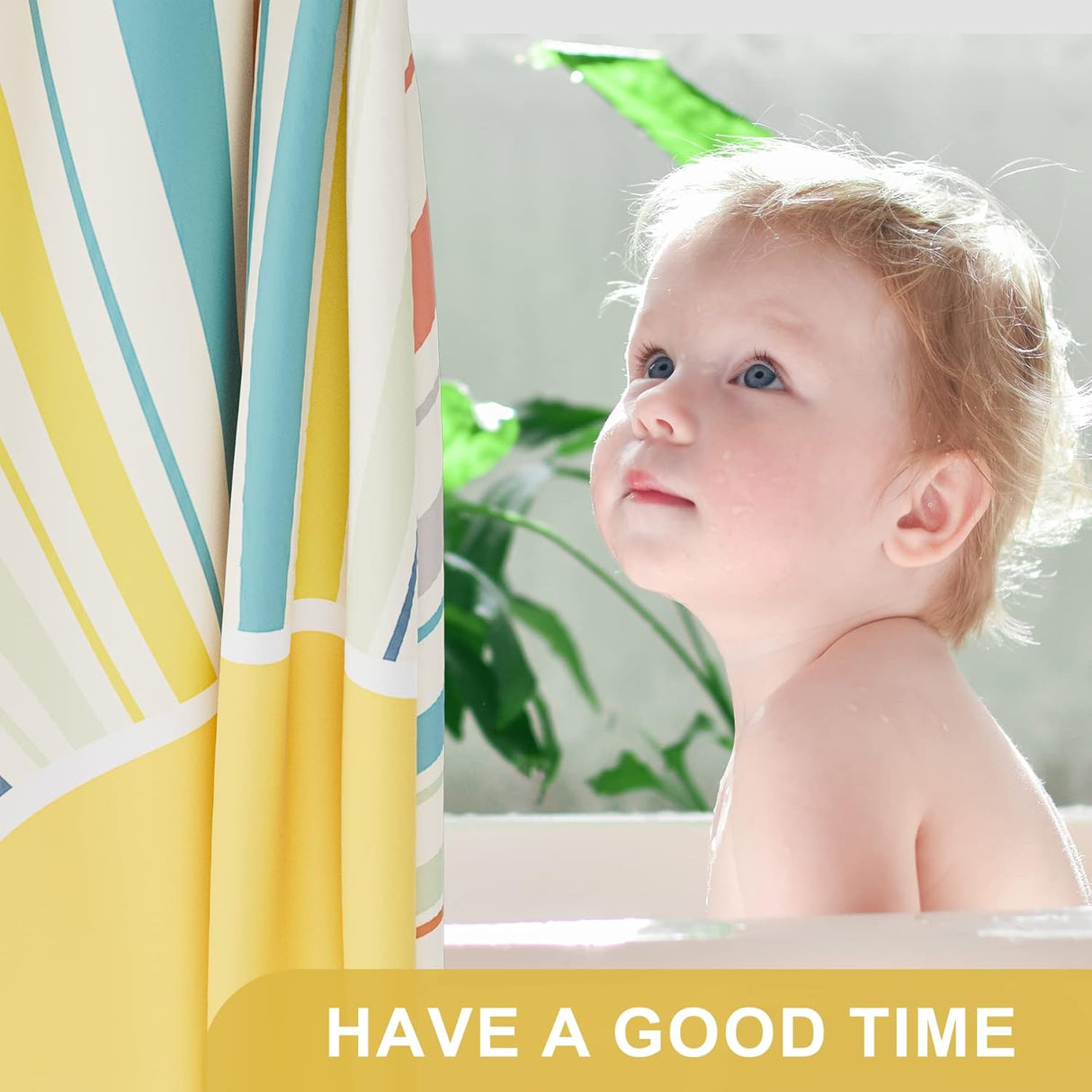 Sunshine Shower Curtain with Curtain Rings