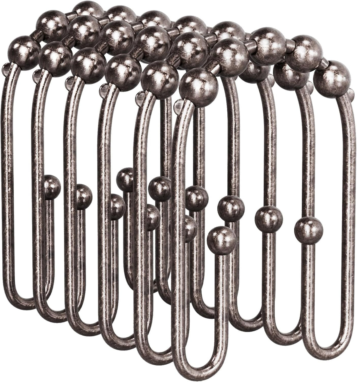 U-Shaped Double Shower Curtain Hooks