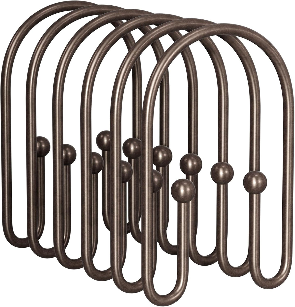 U-Shaped Double Shower Curtain Hooks