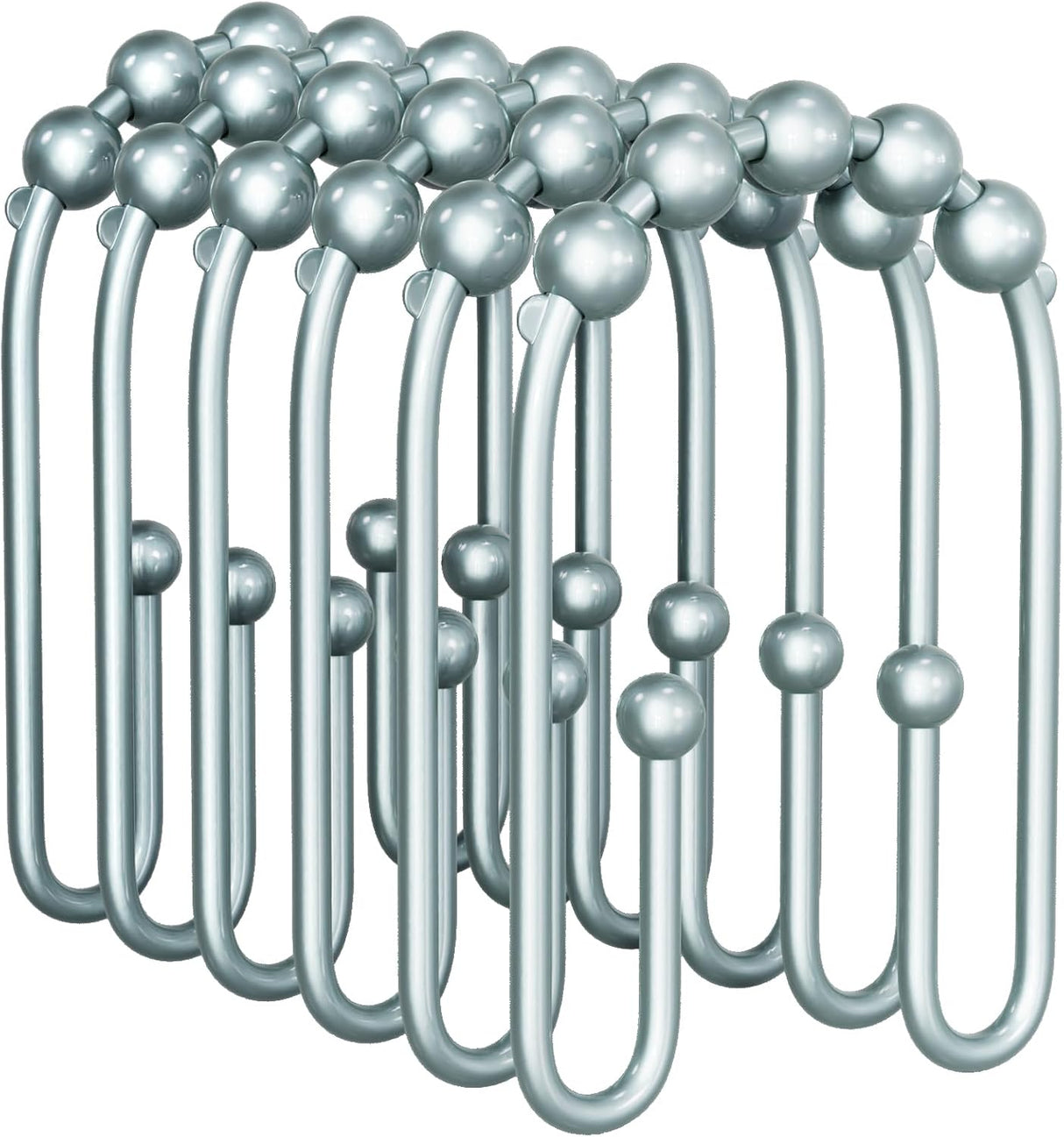 U-Shaped Double Shower Curtain Hooks