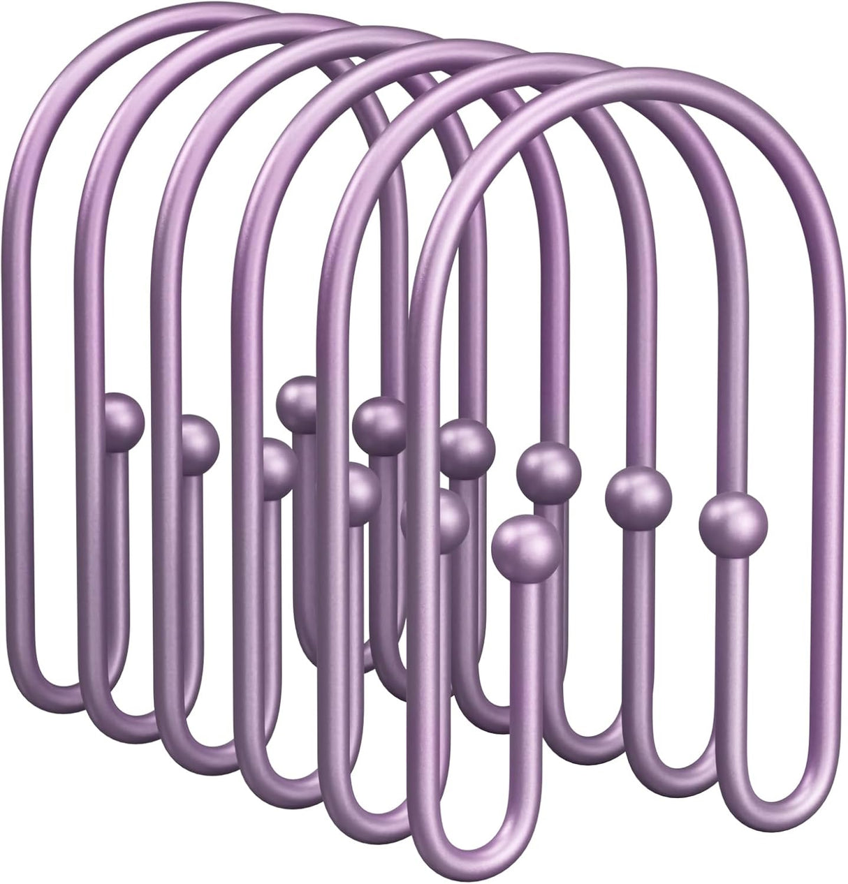 U-Shaped Double Shower Curtain Hooks