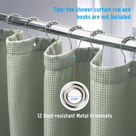 Waffle Colorful Shower Curtain