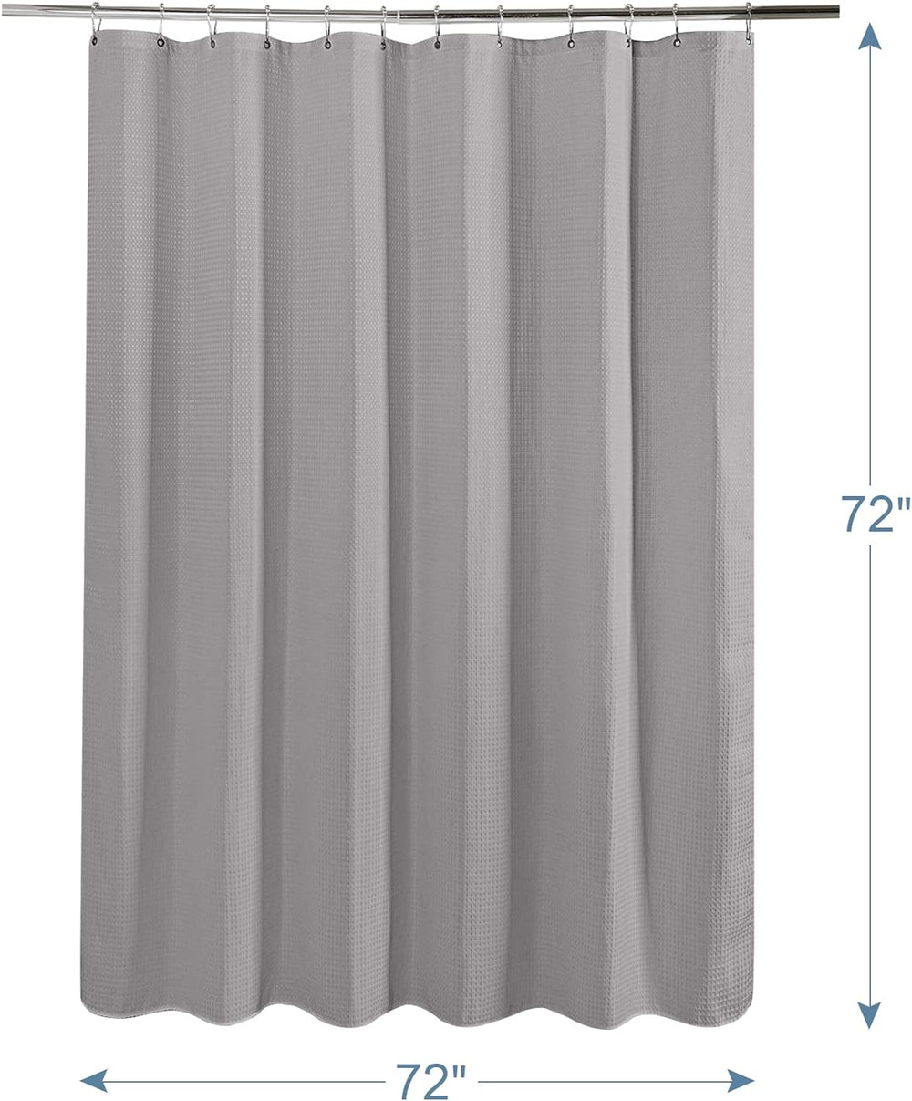 Waffle Grey Shower Curtain