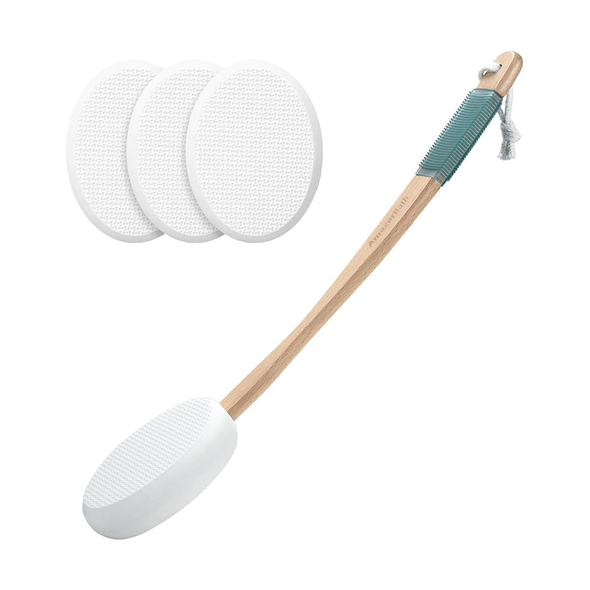 AmazerBath Lotion Applicator for Back, with 4 EVA Pads