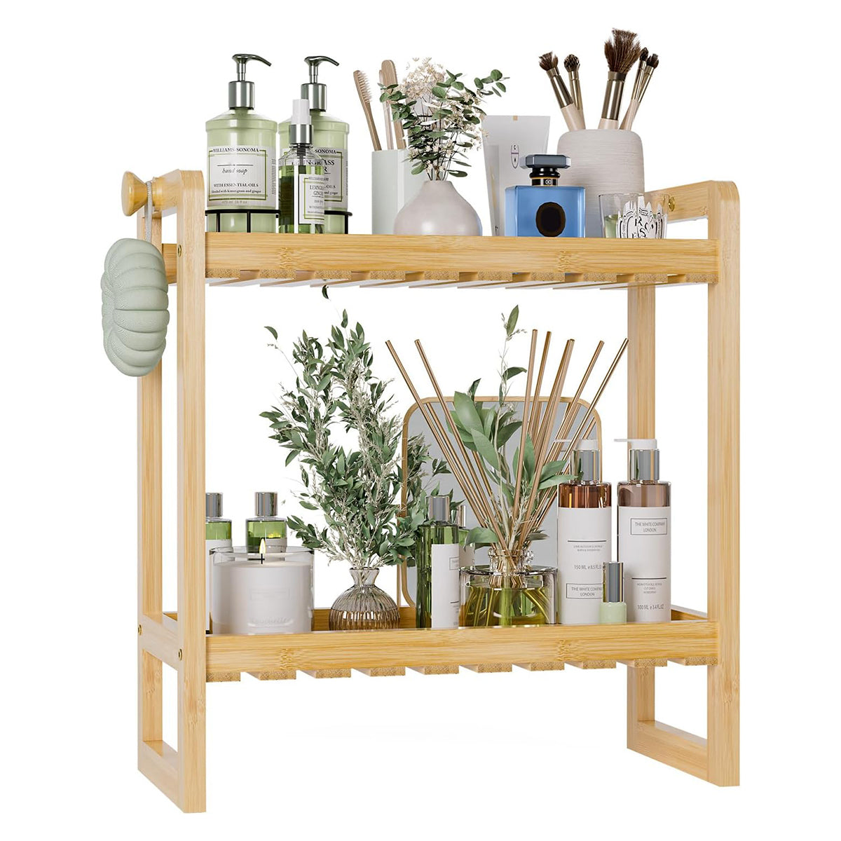 AmazerBath Bamboo Over The Toilet Storage Rack