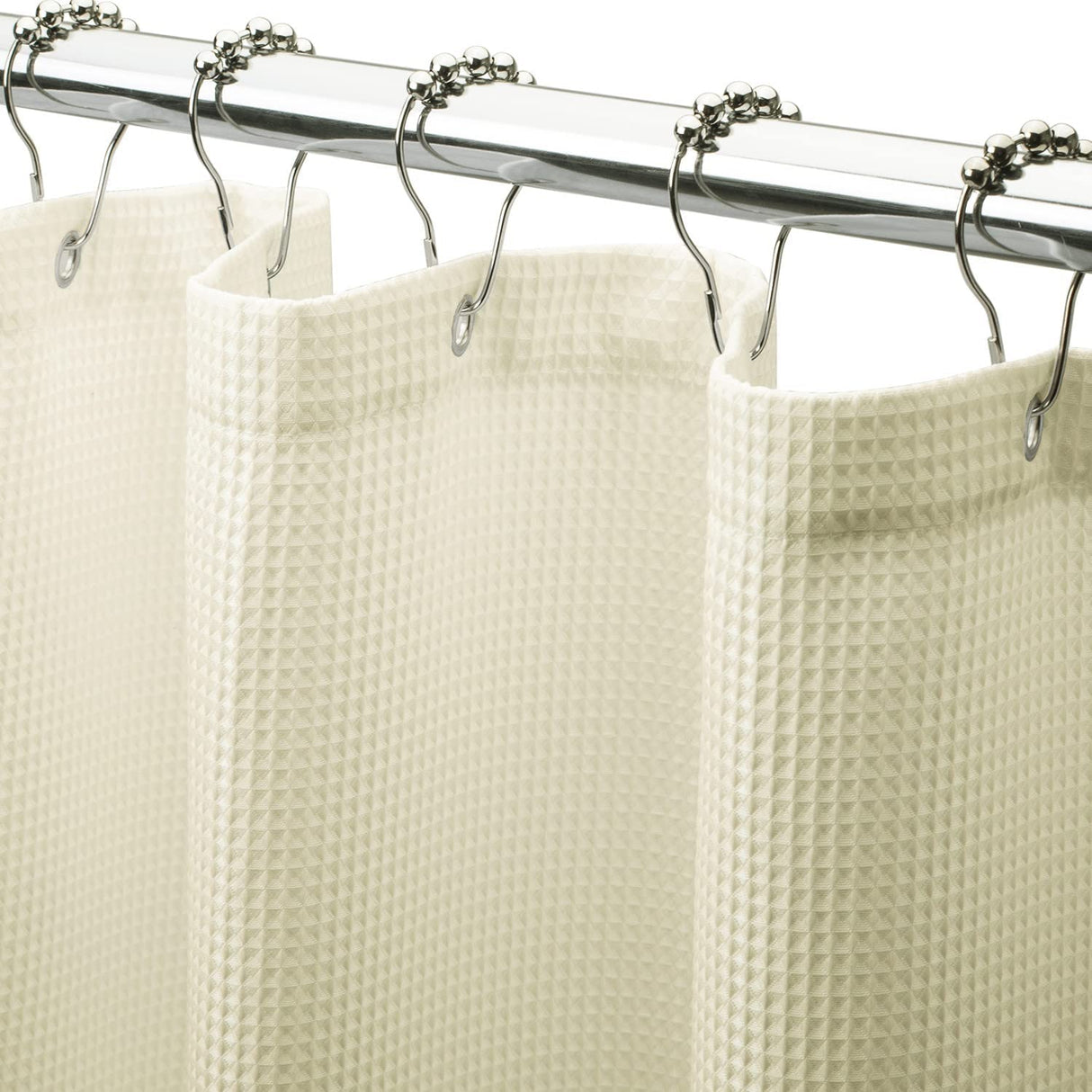 240G Waffle Shower Curtain Cream