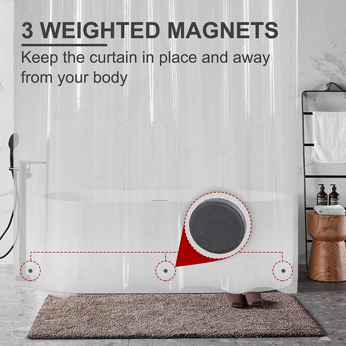 5G Medium Shower Curtain Liner